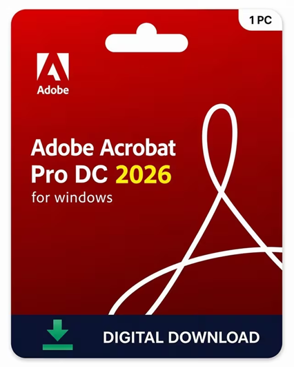 Adobe Acrobat Pro DC 2026 - Lifetime Activation for PC Windows