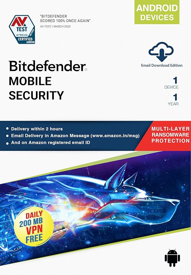 Bitdefender Mobile Security for Android 1 Year
